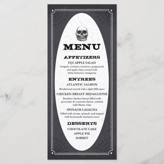 Halloween fest Menu Program (Framsida)