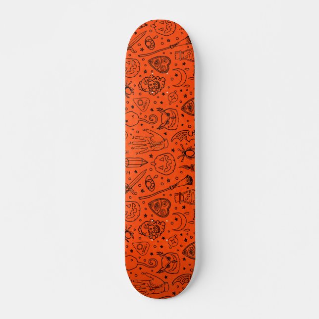 Halloween fest mini skateboard bräda 18,5 cm (Framsida)