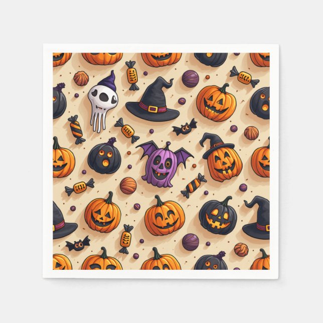 Halloween fest Napkins Pappersservett (Framsidan)