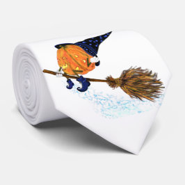 Halloween fest Neck Tie Witch Pumpkin Flies Slips