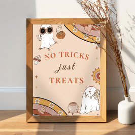 Halloween fest no Trick Just Trests Sign Poster
