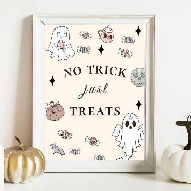 Halloween fest no Trick Just Trests Sign Poster (Skapare uppladdad)