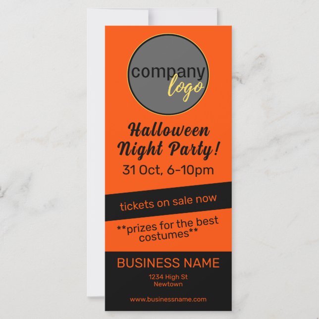 HALLOWEEN FEST ORANGE BLACK BUSINESS COMPANY (Framsida)