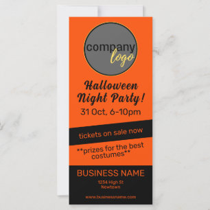 HALLOWEEN FEST ORANGE BLACK BUSINESS COMPANY