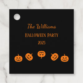 Halloween fest Orange Pumpkins Gåvor Etiketter