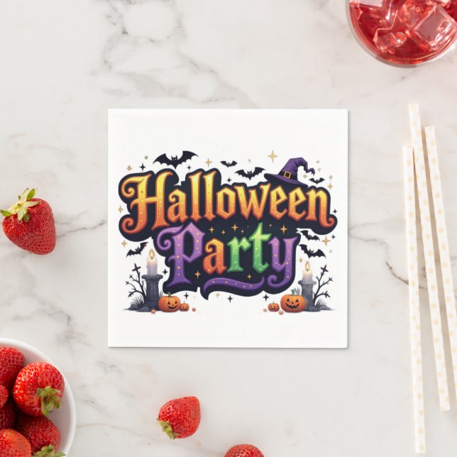 Halloween fest pappersservett (Insitu)