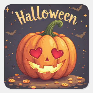 Halloween fest Post Sticker Fyrkantigt Klistermärke