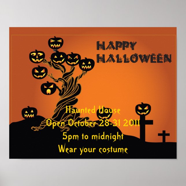 Halloween fest Poster (Framsidan)