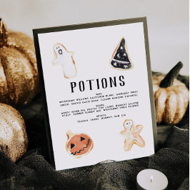 Halloween fest Pub Menu Poster