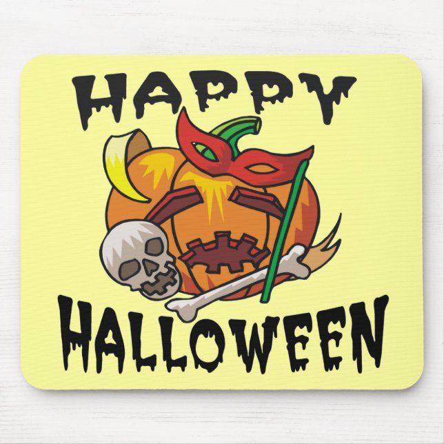 Halloween fest Pumpkin Mouse Pad Musmatta (Framsidan)
