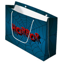 Halloween fest Red Horror Spindelnät Blue Scary