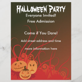 Halloween fest reklamblad