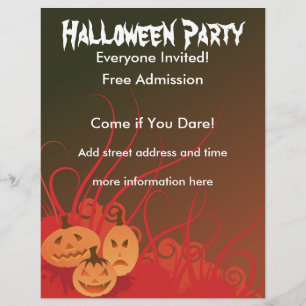 Halloween fest reklamblad