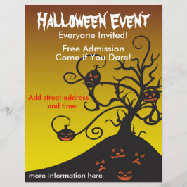 Halloween fest reklamblad