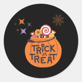 Halloween fest Samling! Runt Klistermärke