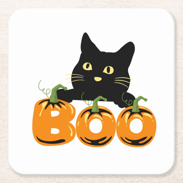 Halloween fest Samling! Underlägg Papper Kvadrat (Framsidan)