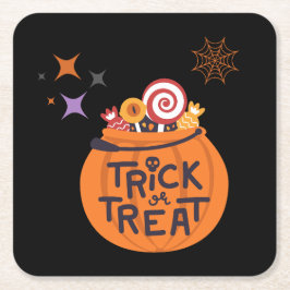 Halloween fest Samling! Underlägg Papper Kvadrat