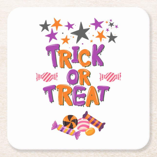 Halloween fest Samling! Underlägg Papper Kvadrat (Framsidan)