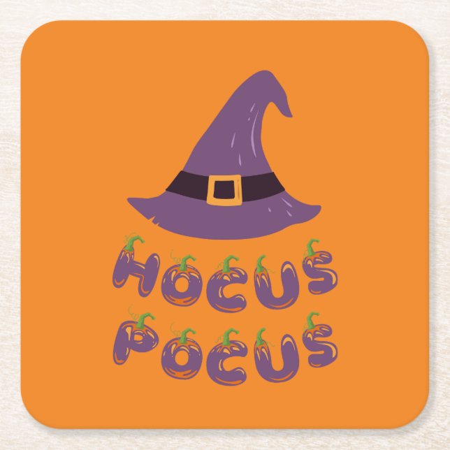 Halloween fest Samling! Underlägg Papper Kvadrat (Framsidan)