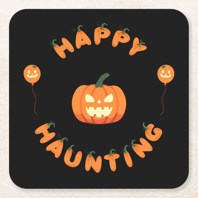 Halloween fest Samling! Underlägg Papper Kvadrat (Framsidan)