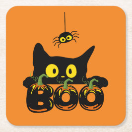 Halloween fest Samling! Underlägg Papper Kvadrat