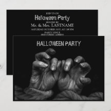 Halloween fest Scary Evil Händer Black Spooky