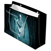 Halloween fest Scary Ghost Mörk blått Natt Black