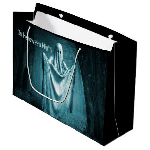 Halloween fest Scary Ghost Mörk blått Natt Black