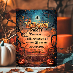 Halloween fest Scary Pumpkin Costume Kids Vuxnor Inbjudningar