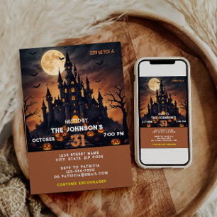 Halloween fest Scary Pumpkin Costume Kids Vuxnor Inbjudningar