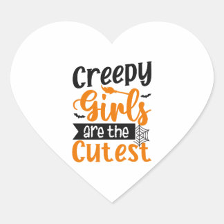 Halloween fest Shirt, Halloween Shirt, Halloween Hjärtformat Klistermärke