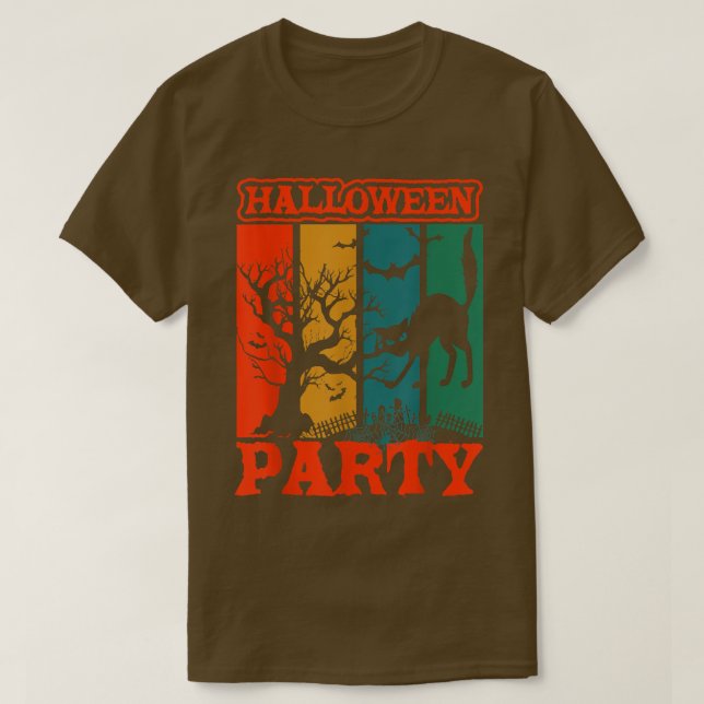 Halloween fest: Skadig, omgiven skogsskövling T Shirt (Design framsida)