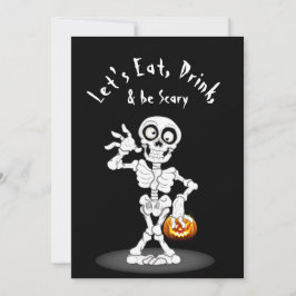 Halloween fest Skeleton Inbjudningar