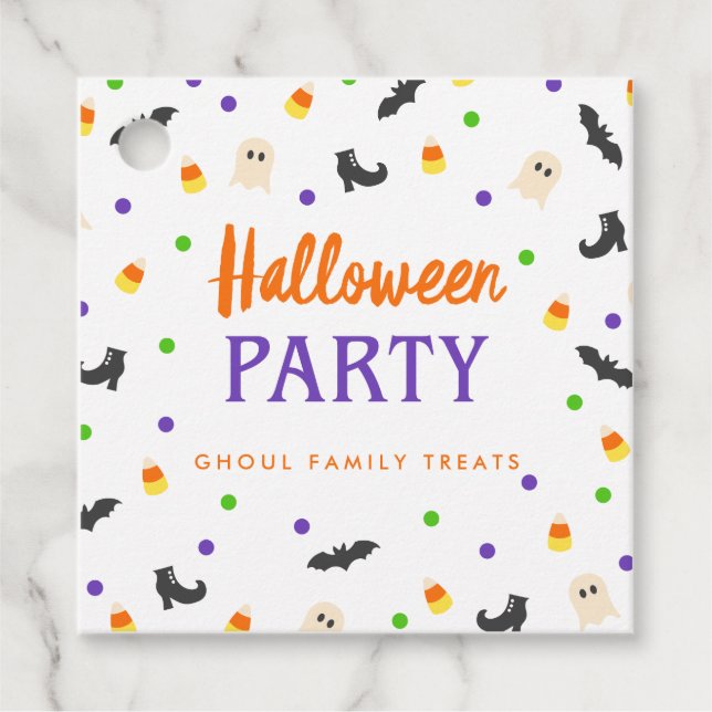 Halloween fest | Spooky Firande | Gåvor Etiketter (Framsida)