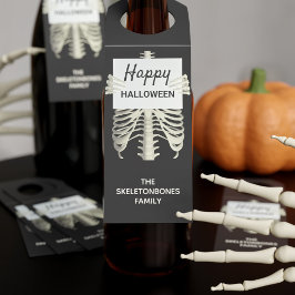 Halloween fest Spooky Skeleton Black and White