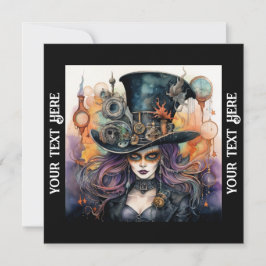 Halloween fest Steampunk Inbjudningar