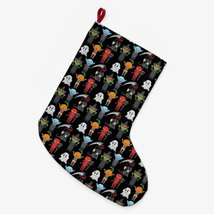 Halloween fest Stocking Stor Julstrumpa