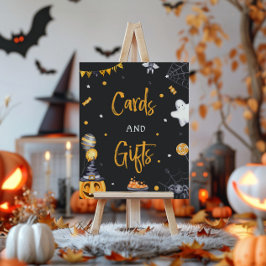 Halloween fest-taloky-födelsedagskort och presentk poster