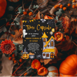 Halloween fest-taloky, födelsedagsskylt poster