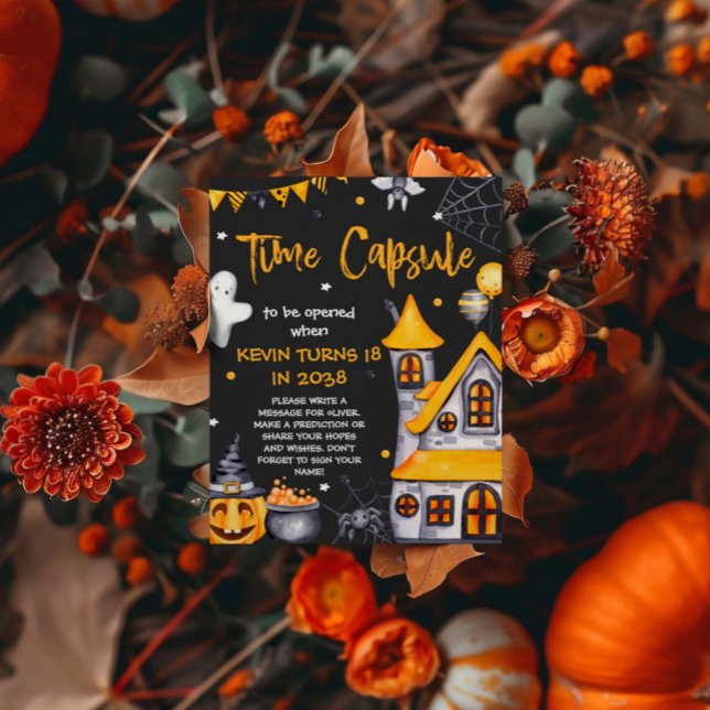 Halloween fest-taloky, födelsedagsskylt poster (Skapare uppladdad)