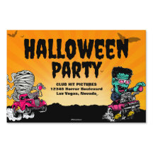 Halloween fest-taloky-Tävling-bilsmonsterskylt