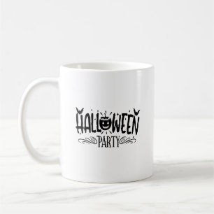 Halloween fest Typografi Mugg