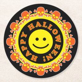 Halloween fest underlägg papper rund