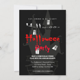 Halloween fest Vintage Gothic Inbjudningar