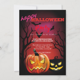 Halloween fest Vintage Gothic Inbjudningar