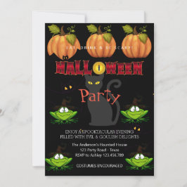 Halloween fest Vintage Gothic Inbjudningar