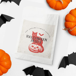 Halloween fest Vintage Orange Pumpkin Cat Fladderm