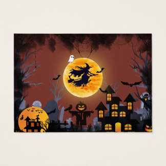 Halloween fest visitkort