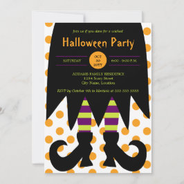 Halloween fest Witch Inbjudningar