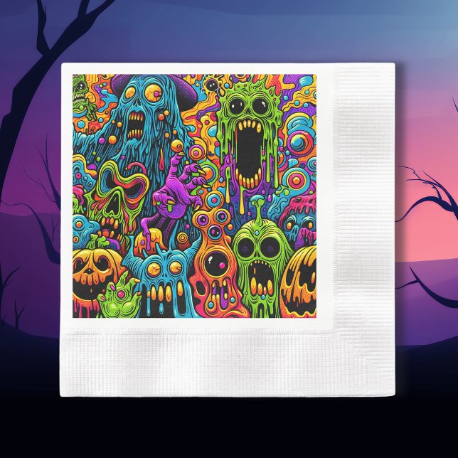 Halloween fest | Zombie och Monsters Pappersservett (Skapare uppladdad)